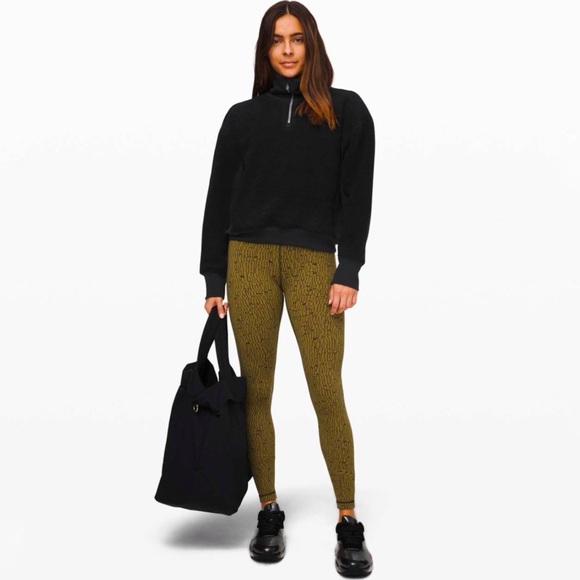 Lululemon Jacquard Mossy Dark Olive print Wunder Under high rise tight legging - Picture 8 of 9